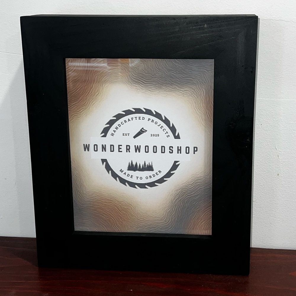 Matte Black Custom Picture Frame With Hidden Storage - Picture 8 of 8